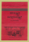 Matchbook Cover - Hamilton House Restaurant Hot Springs AR 40 Strike
