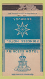 Matchbook Cover - Princess Hotel Bermuda WORN STRIKER 36 Strike