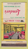 Matchbook Cover - Lander's Chicago IL WEAR 36 Strike