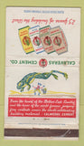 Matchbook Cover - Calaveras Cement frog jumping CA San Francisco WORN 36 Strike