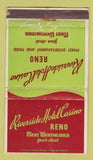 Matchbook Cover - Riverside Casino Reno NV WORN 36 Strike