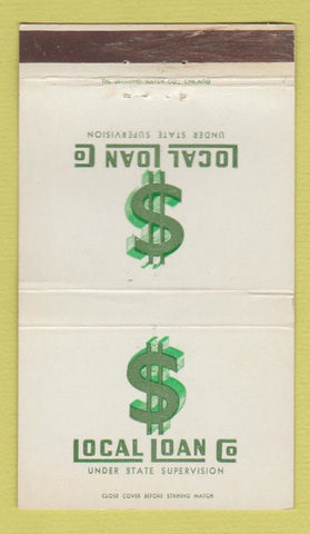 Matchbook Cover - Local Loans 36 Strike
