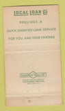 Matchbook Cover - Local Loans 36 Strike