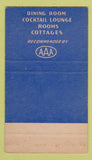 Matchbook Cover - Butlers Canvasback Inn Perryville MD SAMPLE WEAR 36 Strike