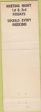 Matchbook Cover - Matchbook Cover Moose Lodge Holbrook NY