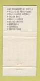 Matchbook Cover - Manoir Du Lac Delage Quebec QC 30 Strike