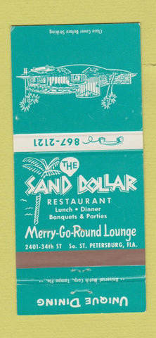 Matchbook Cover - Sand Dollar Restaurant St Petersburg FL WEAR 30 Strike