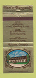 Matchbook Cover - Beef n Burgundy Marietta Atlanta GA 30 Strike