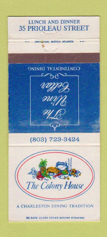 Matchbook Cover - Colony House Charleston SC WEAR 30 Strike