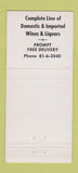 Matchbook Cover - Pier Deck Bar Restaurant Miami Beach FL 21 Strike Feature