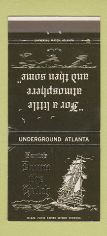 Matchbook Cover - Dante's Down the Hatch Atlanta GA WEAR 30 Strike