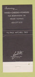 Matchbook Cover - Dante's Down the Hatch Atlanta GA WEAR 30 Strike