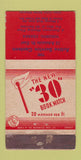 Matchbook Cover - Active Service Canteen Toronto ON WORN 30 Strike