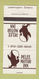 Matchbook Cover - Pelee Motor Inn Leamington ON 30 Strike