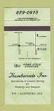 Matchbook Cover - Humbervale Inn Kleinburg ON 30 Strike