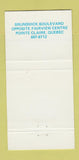 Matchbook Cover - Claireview Chrysler Pointe Claire QC JI Albrecht 30 Strike