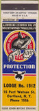 Matchbook Cover - Matchbook Cover Moose Lodge Corland NY WORN