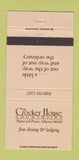 Matchbook Cover - Crocker House Country Inn Hancock Point ME 30 Strike
