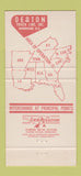 Matchbook Cover - Deaton Truck Lines Trucking Birmingham AL 30 Strike