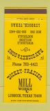 Matchbook Cover - Dickey Frazier Mill Works Lubbock TX 30 Strike
