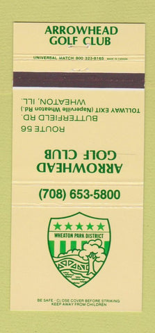 Matchbook Cover - Arrowhead Golf Club Wheaton IL 30 Strike
