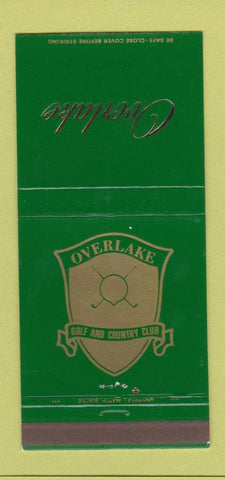 Matchbook Cover - Overlake Golf and Country Club WA 30 Strike