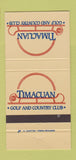Matchbook Cover - Timacuan Golf Country Club 30 Strike