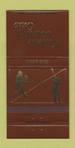Matchbook Cover - Abilene Country Club TX 30 Strike