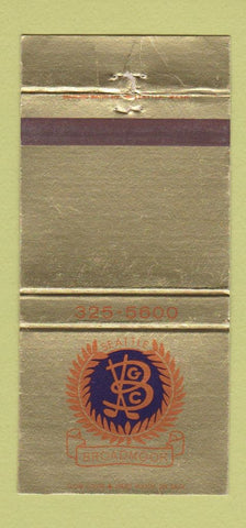 Matchbook Cover - Broadmoor Golf Club Seattle WA 30 Strike