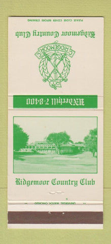 Matchbook Cover - Ridgemoor Country Club 30 Strike