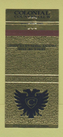 Matchbook Cover - Colonial Country Club Danny Thomas Classic 30 Strike