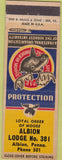 Matchbook Cover - Matchbook Cover Moose Lodge Albion PA