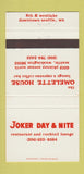Matchbook Cover - Joker Day nad Nite Restaurant Seattle WA 30 Strike