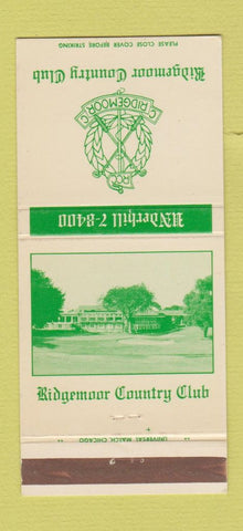 Matchbook Cover - Ridgemoor Country Club 30 Strike