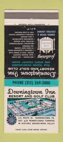 Matchbook Cover - Downingtown Inn Resort PA WEAR 30 Strike