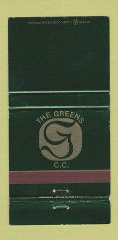 Matchbook Cover - Greens Country Club OK 30 Strike
