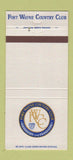 Matchbook Cover - Fort Wayne Country Club IN 30 Strike