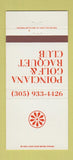 Matchbook Cover - Poinciana Golf Racquet Club 30 Strike