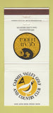 Matchbook Cover - Carmel Valley Golf Country Club Carmel CA WEAR 30 Strike