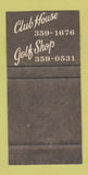 Matchbook Cover - Crow Valley Golf Club WEAR 30 Strike