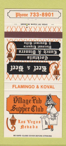 Matchbook Cover - Village Pub Supper Club Las Vegas NV 30 Strike