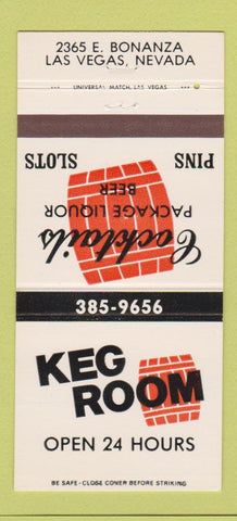 Matchbook Cover - Keg Room Liquor Las Vegas NV slots 30 Strike