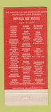 Matchbook Cover - Imperial 400 Motels Albuquerque NM 30 Strike
