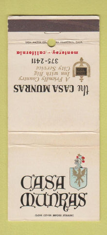 Matchbook Cover - Casa Munras Monterey CA WEAR 30 Strike