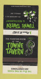 Matchbook Cover - Towne Tavern Restaurant Oakville ON WEAR 30 Strike