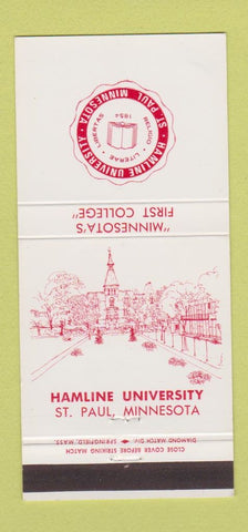 Matchbook Cover - Hamline University St Paul MN 30 Strike