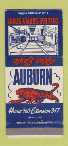 Matchbook Cover - Auburn University Auburn AL War Eagle Book Store 30 Strike