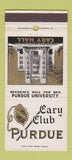 Matchbook Cover - Cary Club Purdue University West Lafayette IN 30 Strike