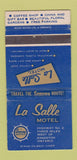 Matchbook Cover - La Salle Motel Kingston ON 30 Strike