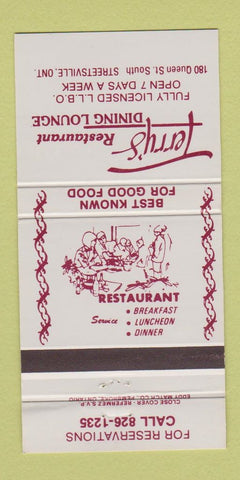 Matchbook Cover - Terry's Restaurant Streetsville ON 30 Strike